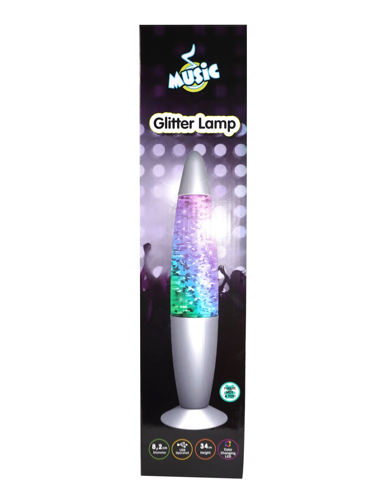 Music - MUSIC Glitter Lamp - bordlamper - multicolor - 2