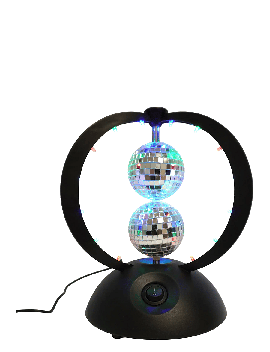 Music - MUSIC Rotating double mirror balls multi colour LEDs - raftæki - multicolor - 0