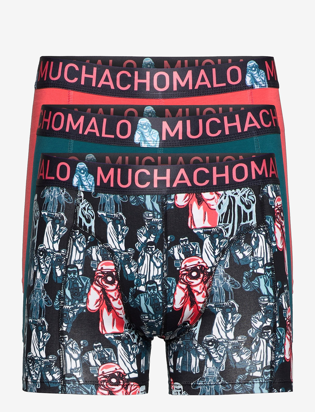Muchachomalo - 1010 CAMRA 07 3PK BOXER - multicoloured/orange/green - 0