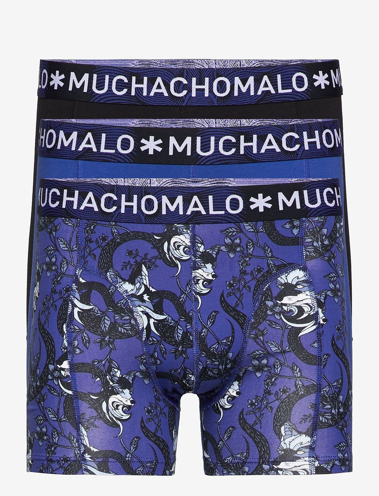 Muchachomalo - 1010 VOXHO 07 3PK BOXER - blue/blue/blue - 0
