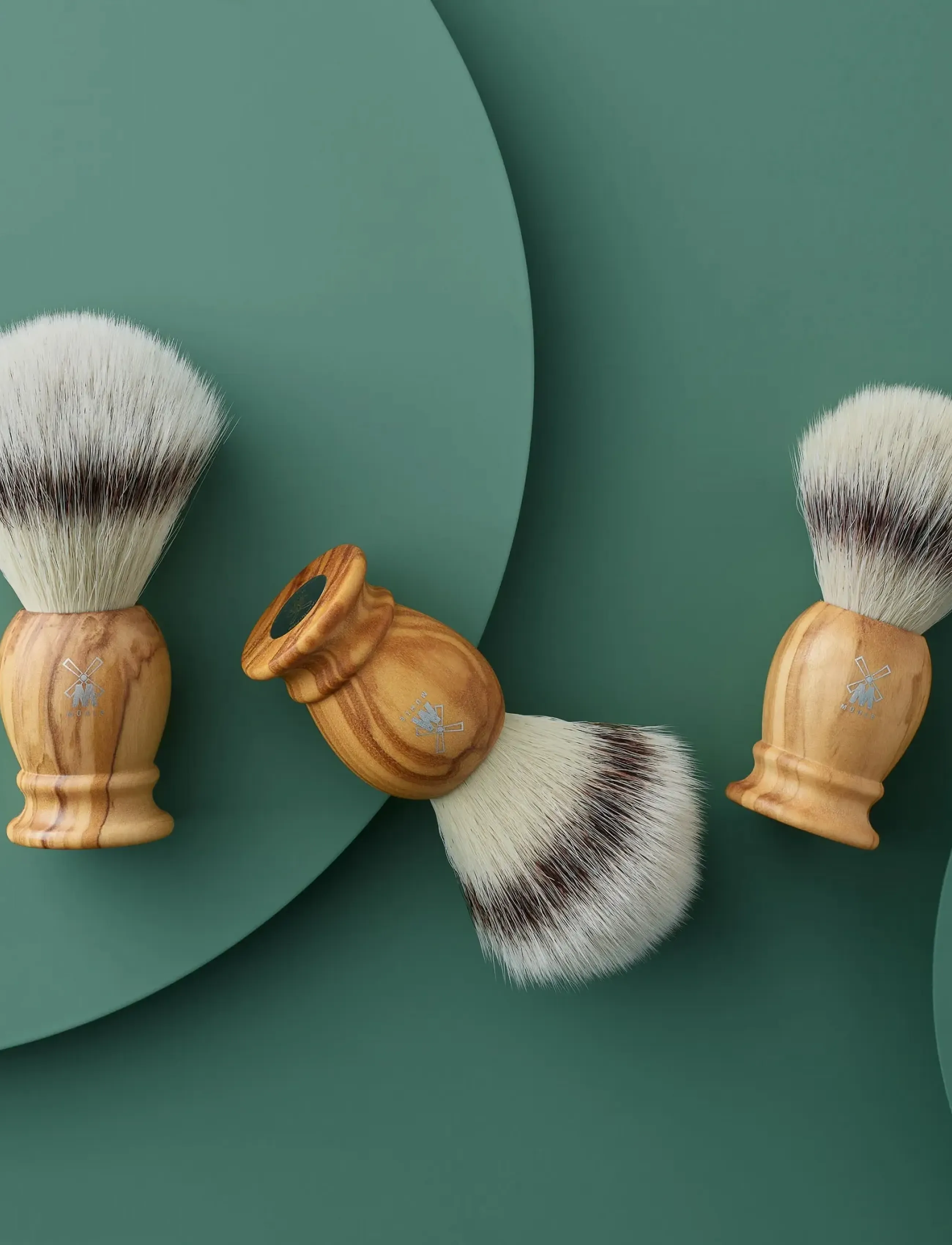 Mühle Shaving - CLASSIC SHAVING BRUSHES Silvertip badger High-grade resin black 23 mm - barberkoste - black - 2