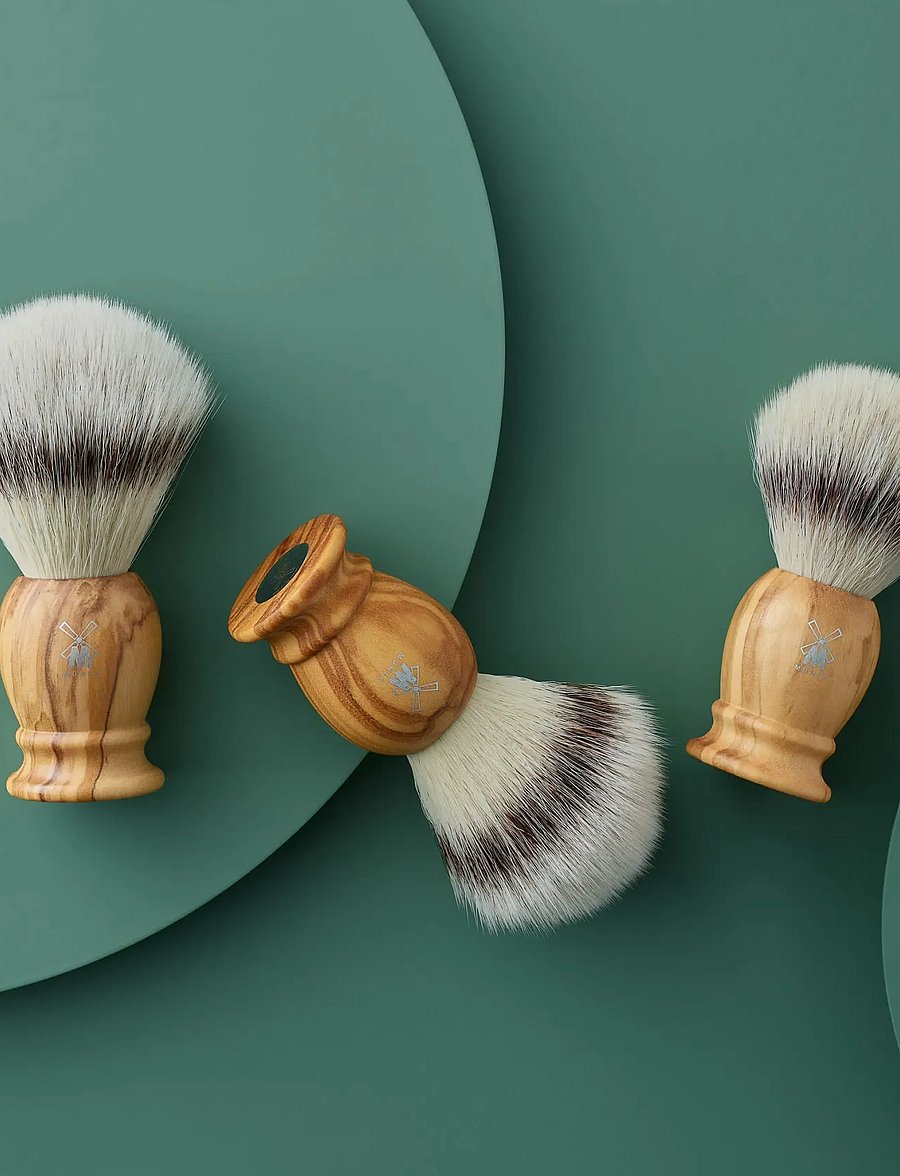 Mühle Shaving - CLASSIC SHAVING BRUSHES Silvertip badger High-grade resin black 23 mm - barberkoste - black - 2