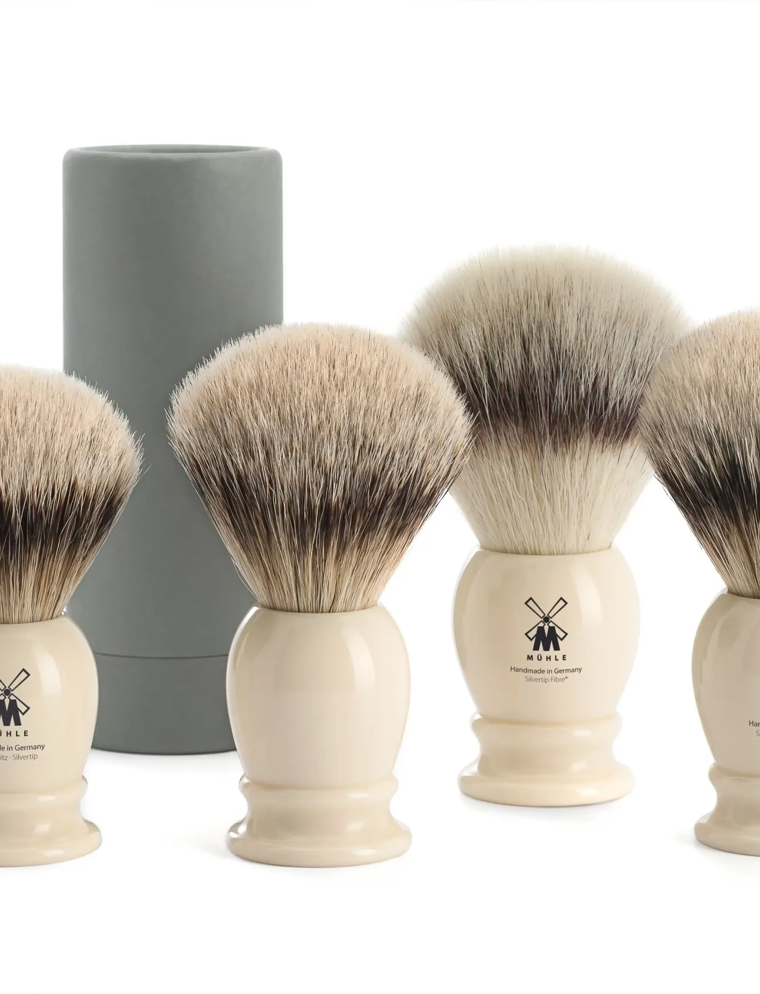 Mühle Shaving - CLASSIC SHAVING BRUSHES Silvertip badger High-grade resin black 23 mm - barberkoste - black - 3