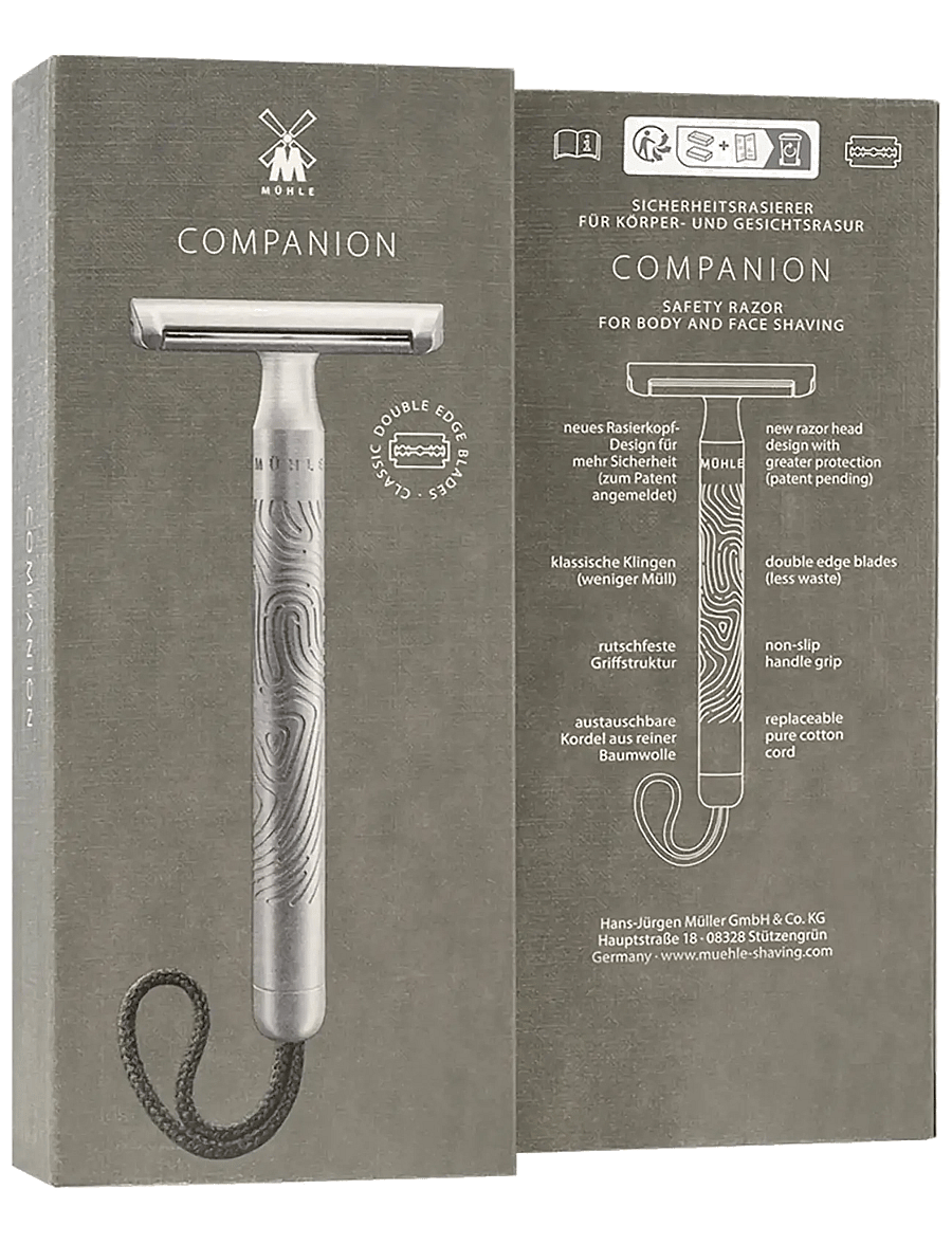 Mühle Shaving - Companion Unisex Safety Razor Silver Matt - Stone - hårfjerning - silver - 2