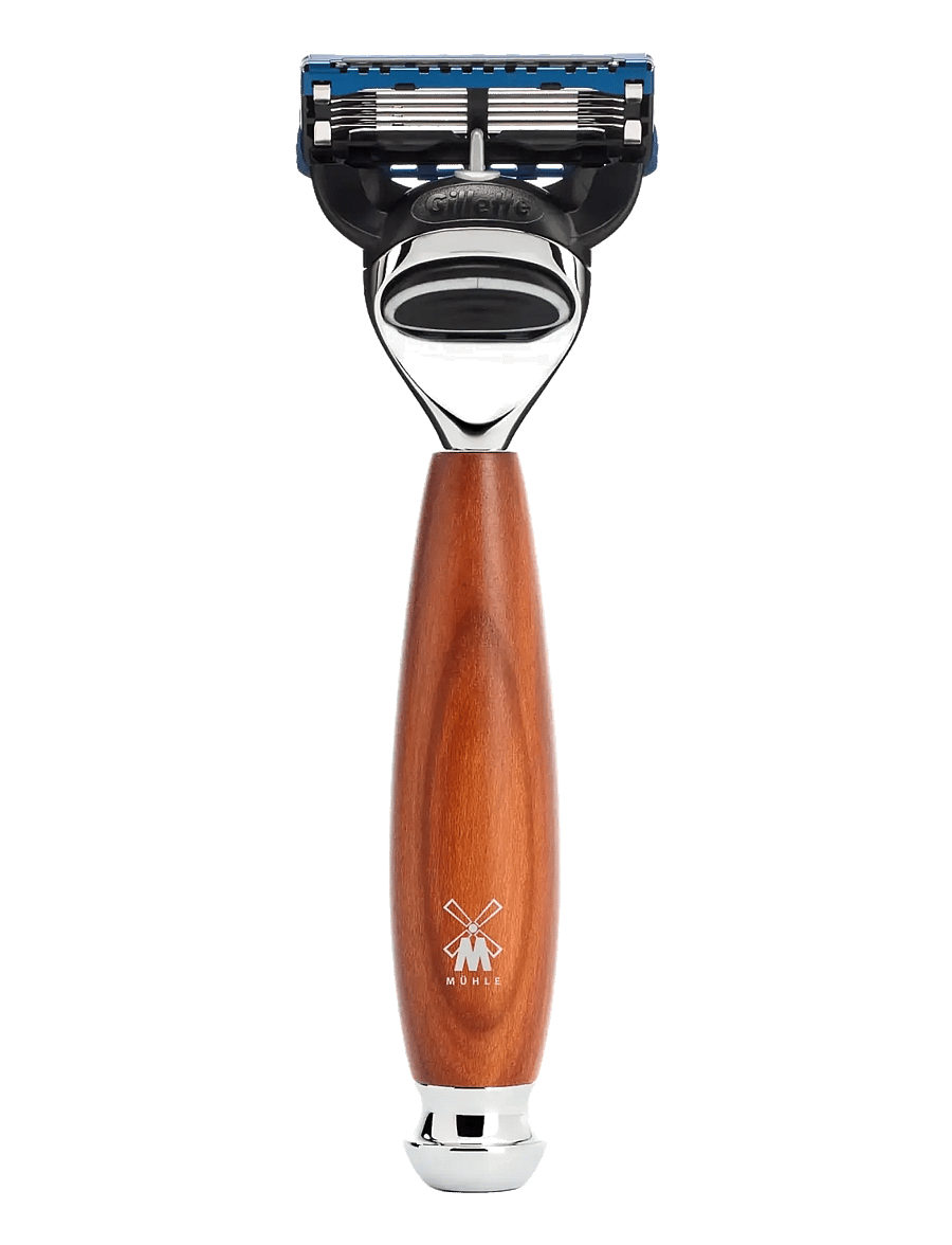 Mühle Shaving - VIVO Set Razor Fusion, Shaving Brush, Bowl, Pure Badger - til ham - multi-colored - 3