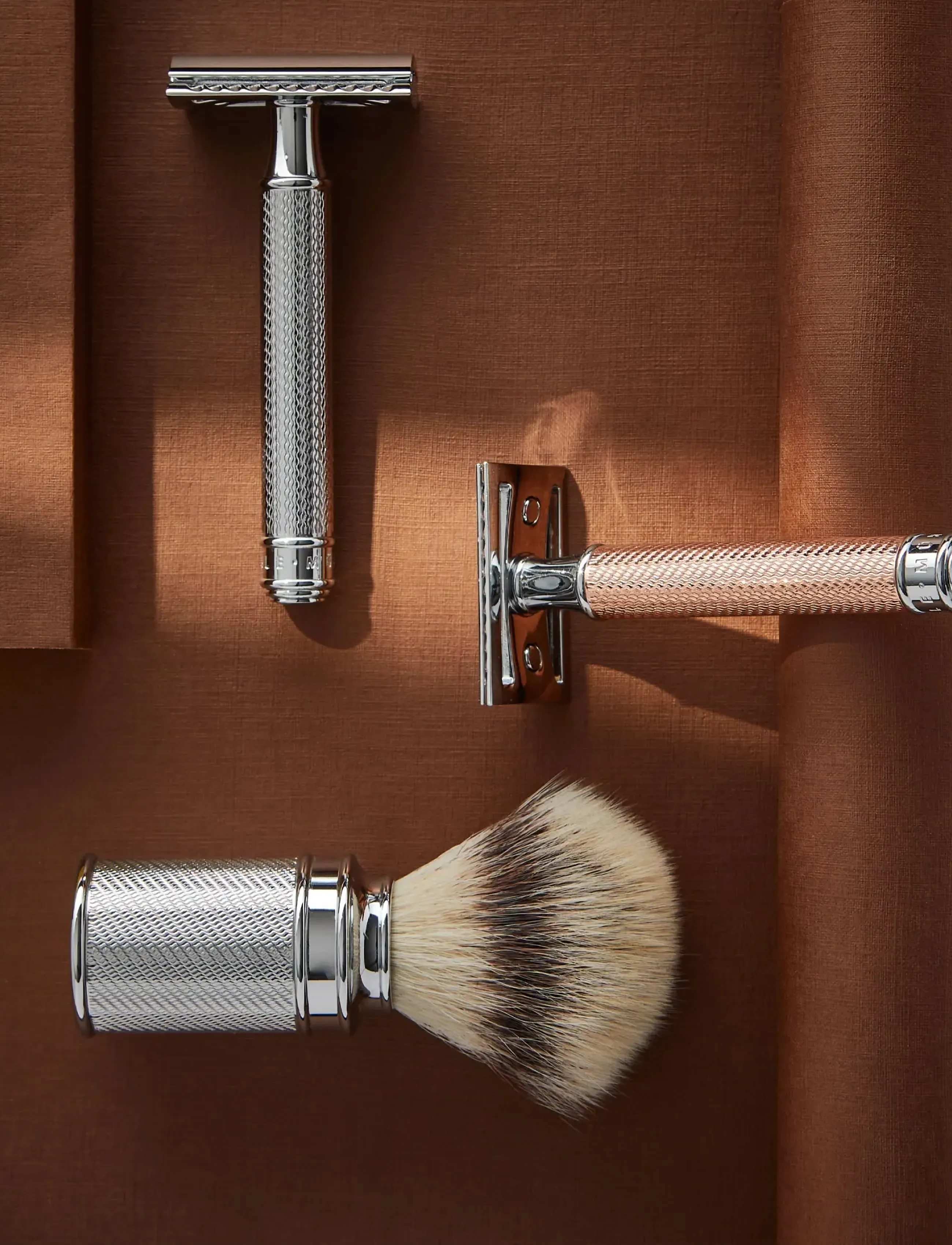 Mühle Shaving Traditional Shaving Set Safety Razor & Stand, One Size, Silver, Barberingsprodukter > Barberknive, Herre