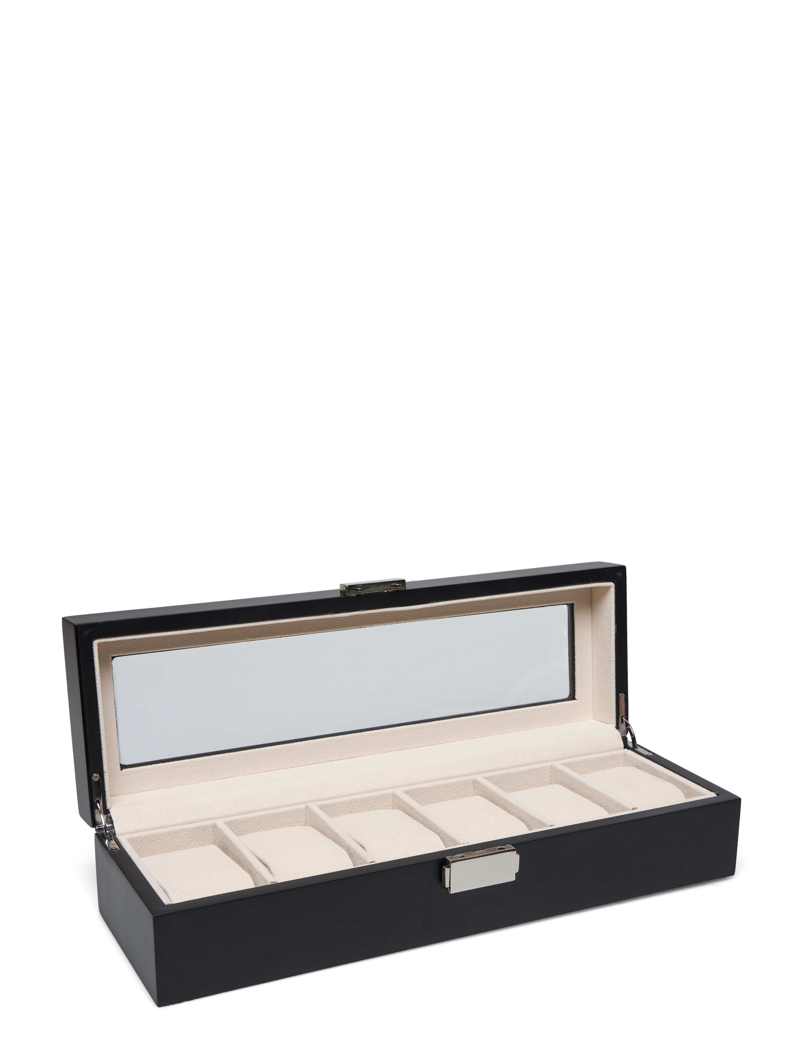 Mulhouse - Watch Box 6 Watches Black Wood - black - 1