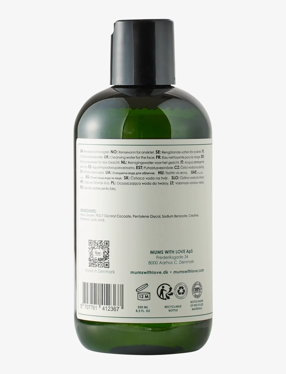 MUMS WITH LOVE - CLEANSING WATER - ansigtsrens - green - 2