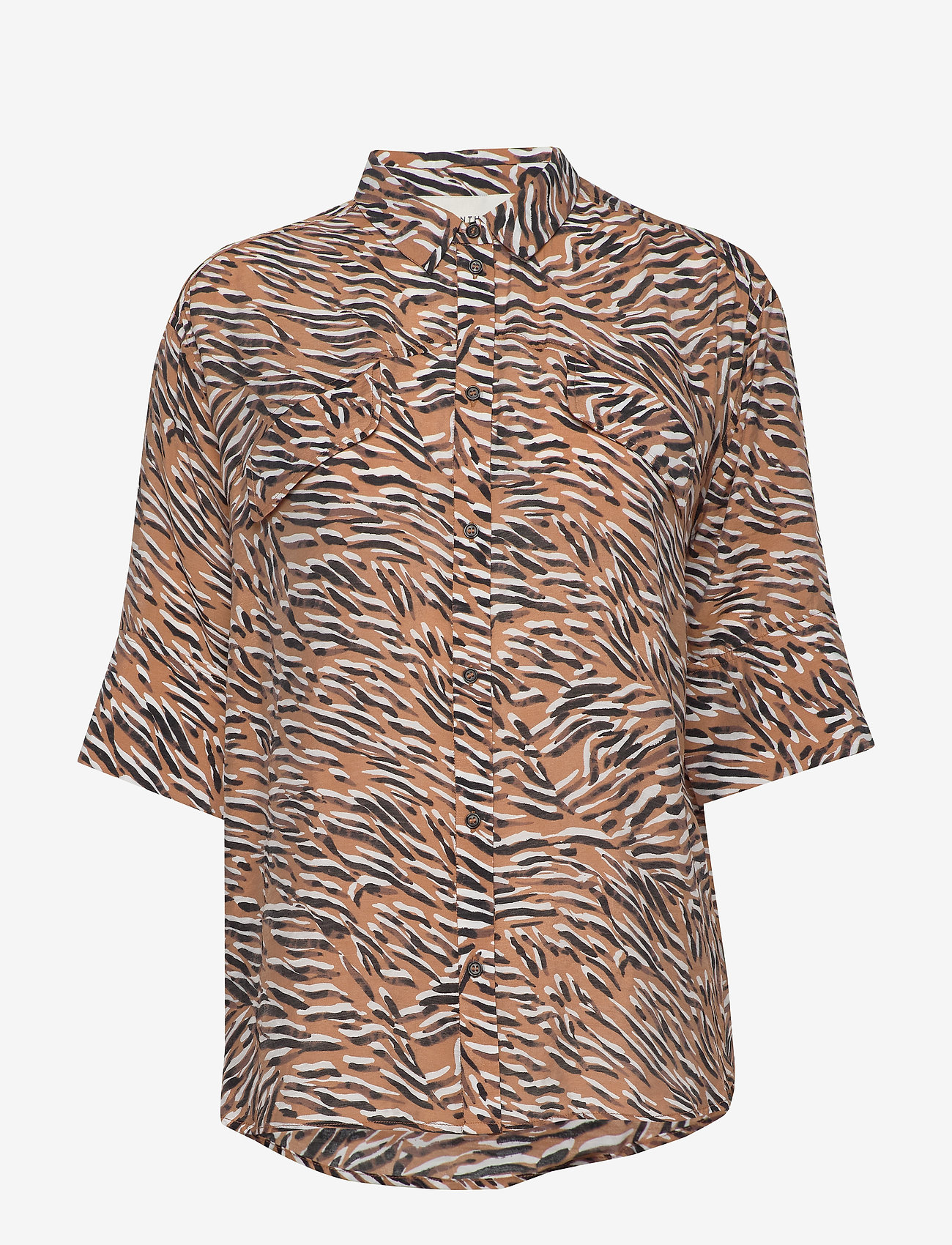 Munthe - MATE - short-sleeved blouses - caramel - 0