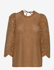 Munthe - COMO - long-sleeved blouses - camel - 0