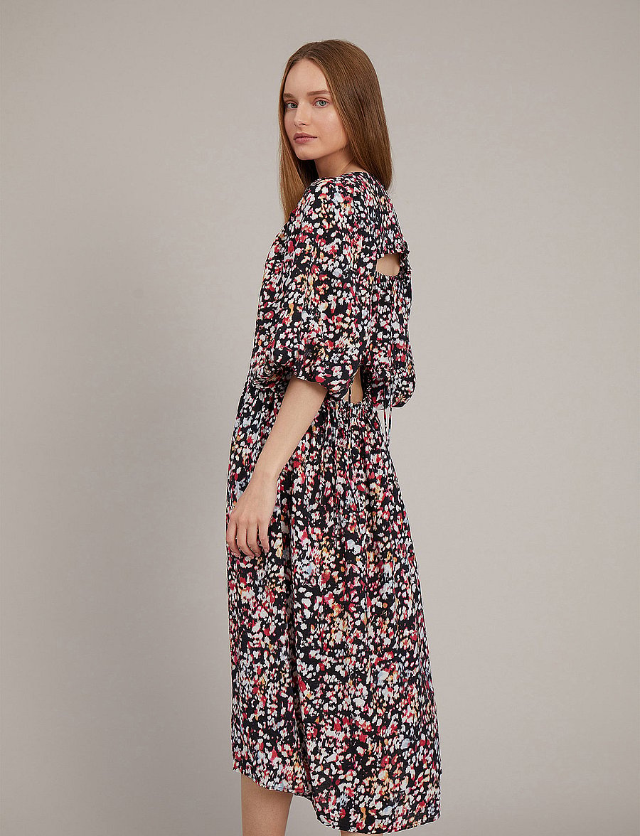 Munthe - VATRINE - midiklänningar - black - 3
