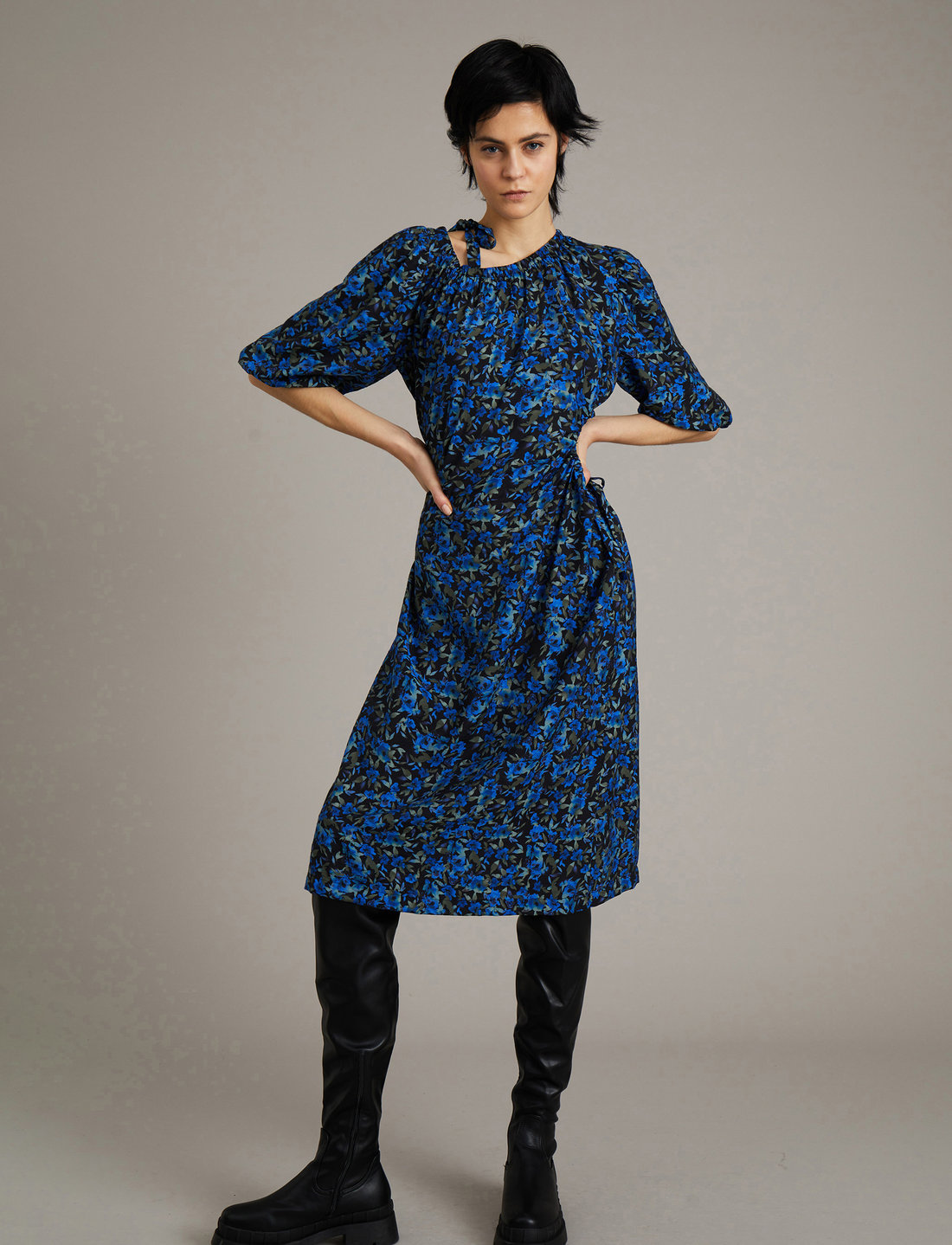 Munthe jurk discount blauw