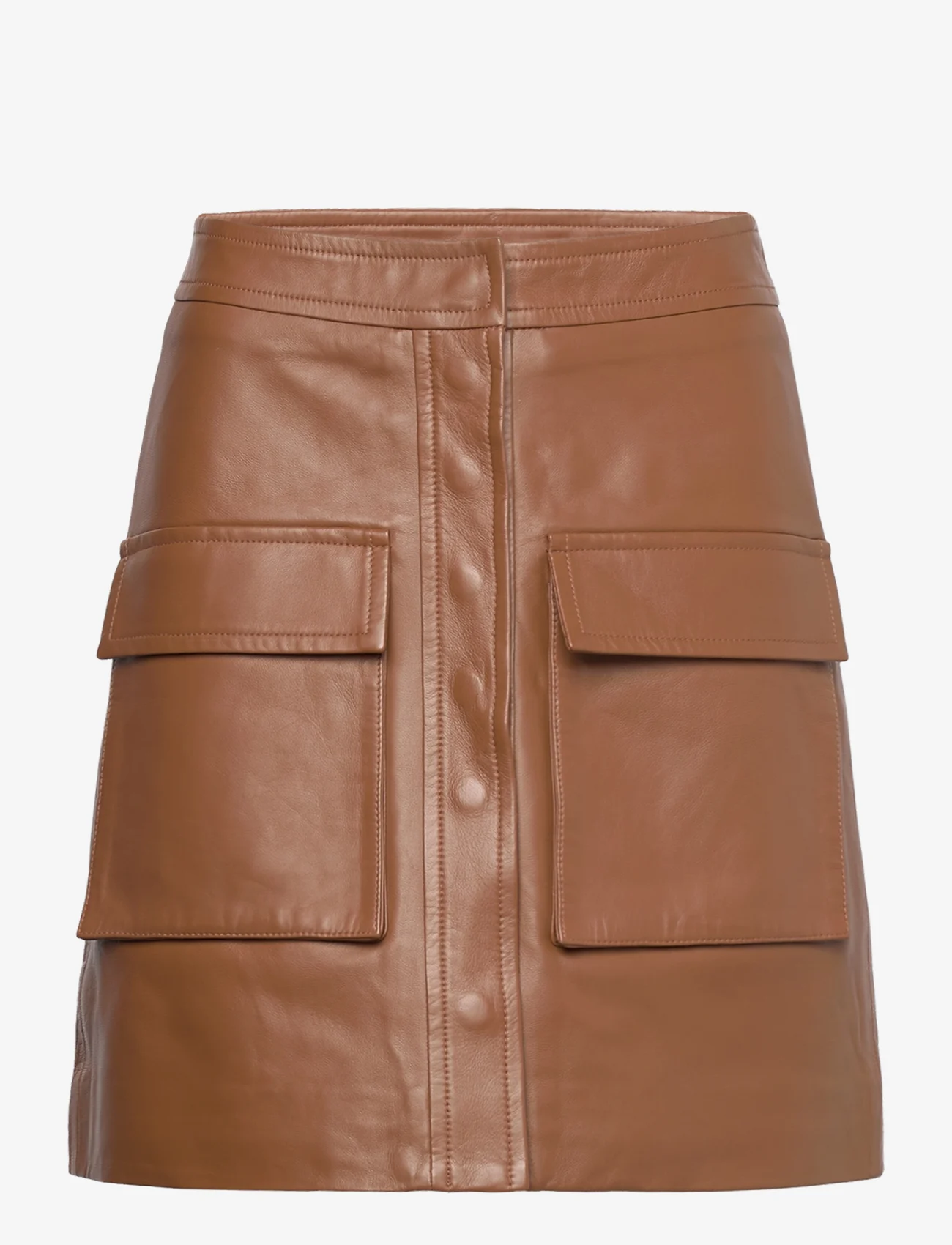 Munthe - JAZZMOMA - leather skirts - caramel - 0