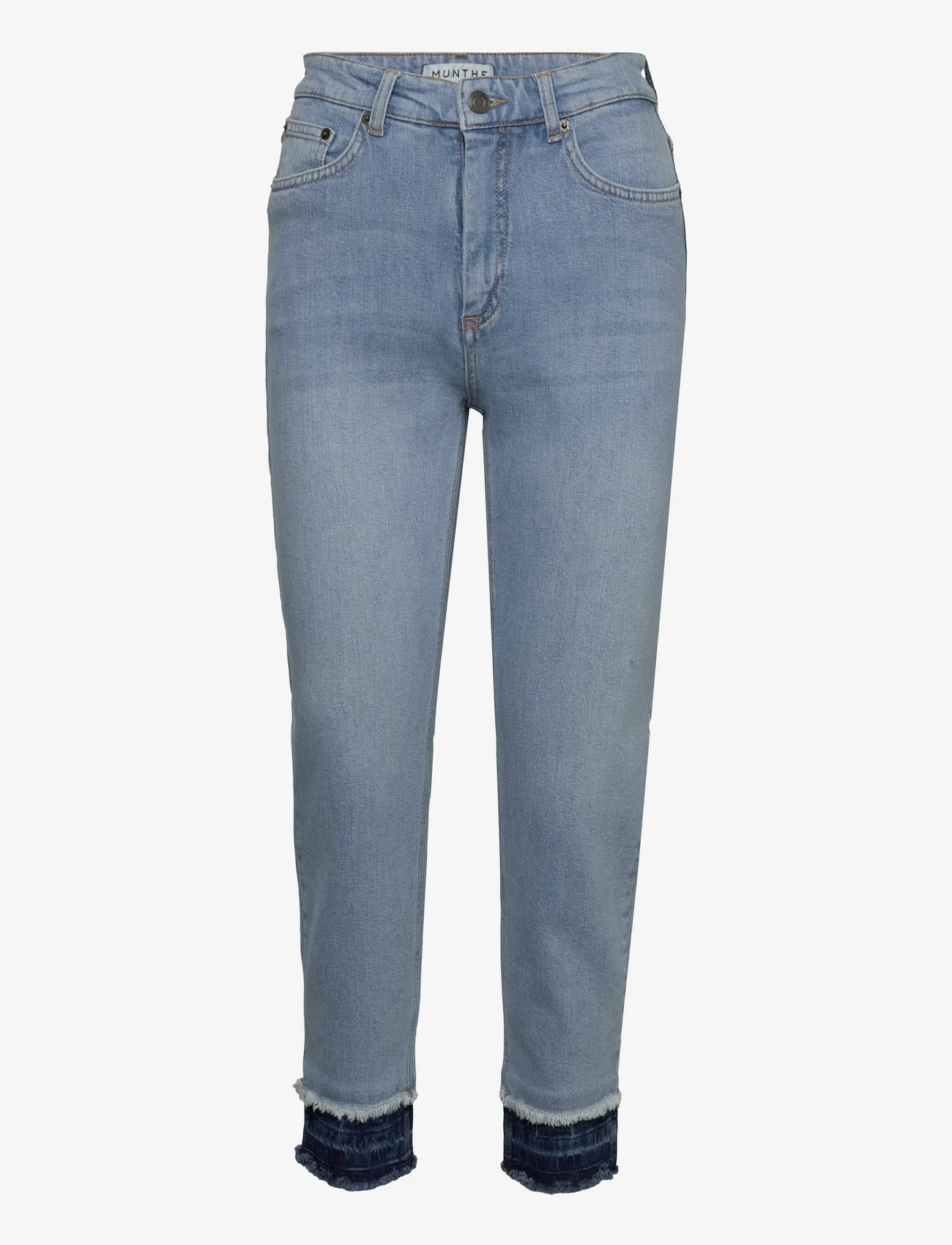 Munthe - JOUGE - džinsa bikses ar taisnām starām - blue - 0