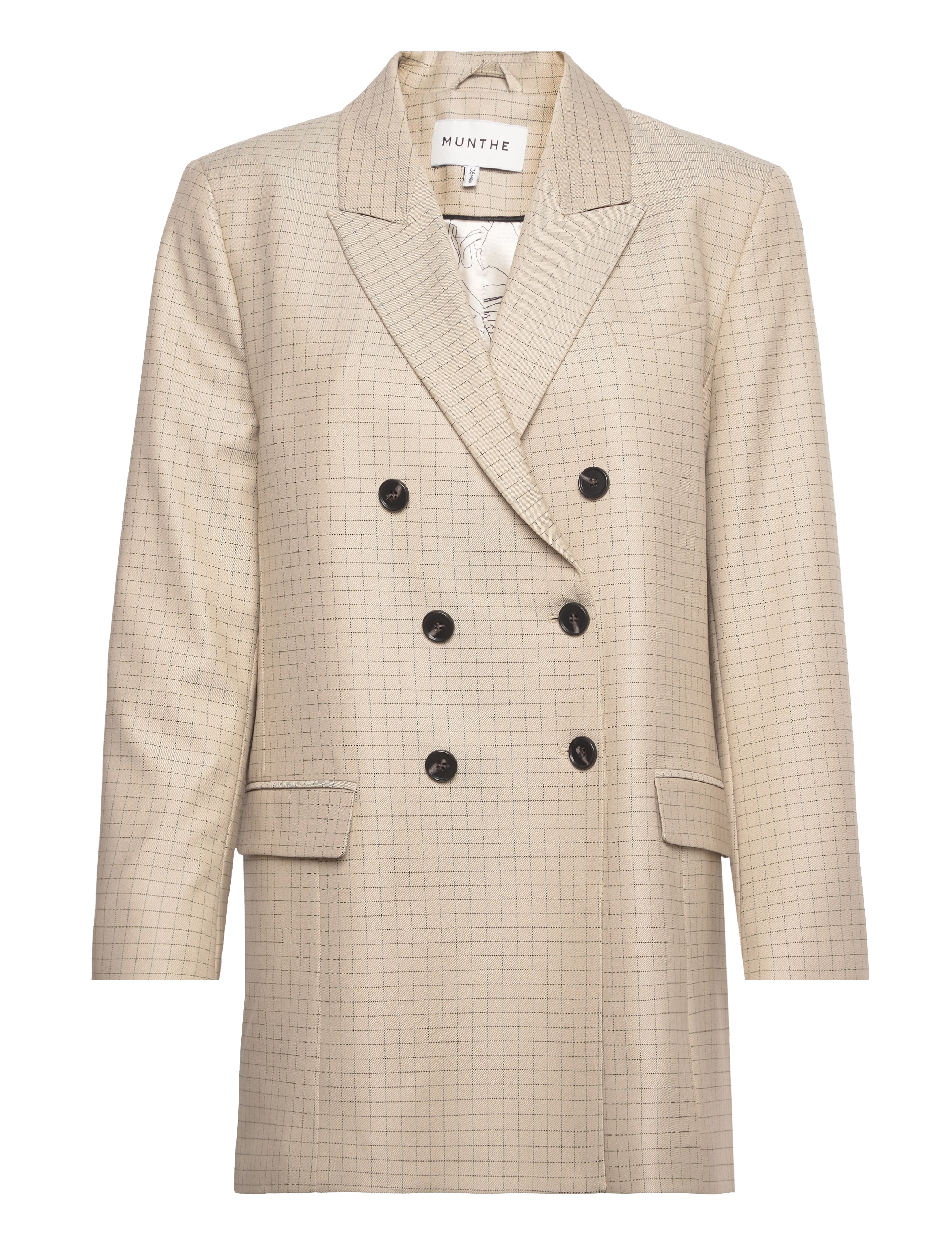 Munthe EDDISON - Dobbeltradede blazere - CAMEL / beige