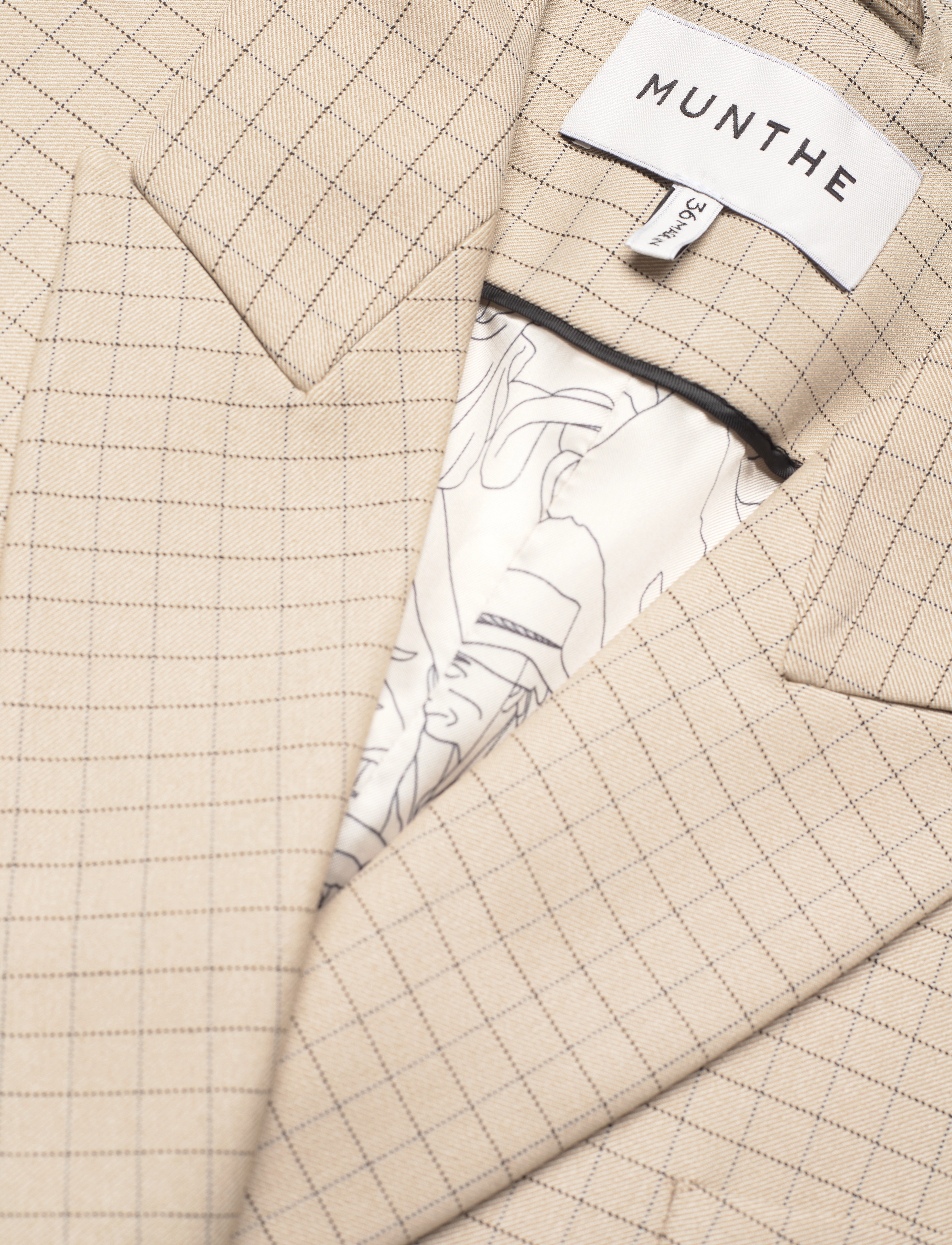 Munthe - EDDISON - dobbeltradede blazere - camel - 5