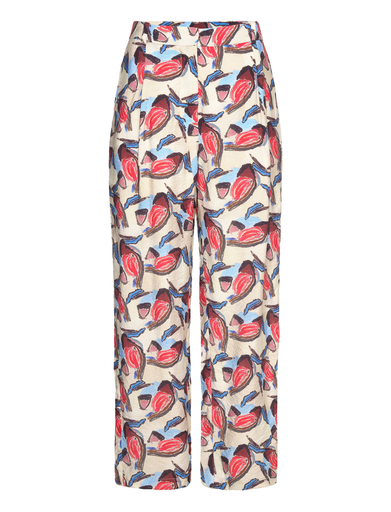 Munthe - MONS - bukser med brede ben - kit - 0