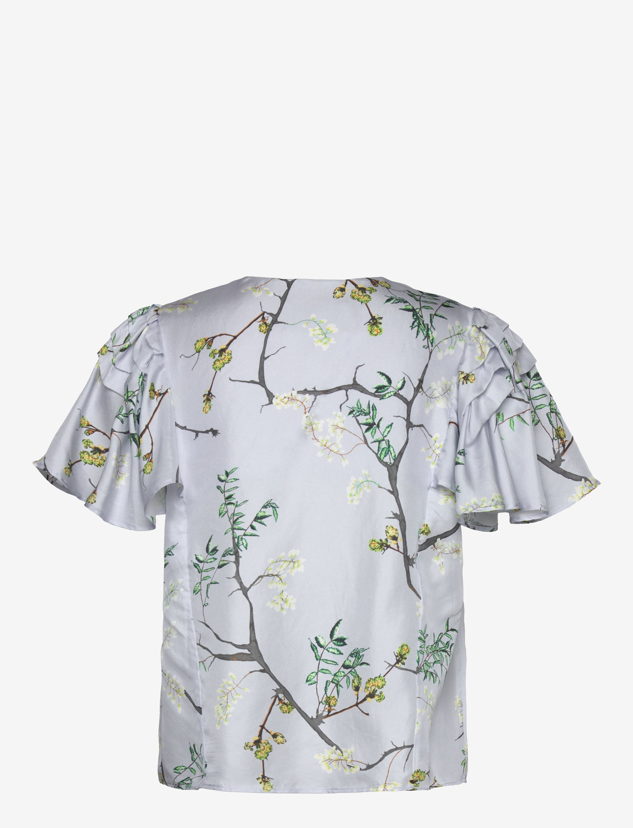 Munthe - OPI - kurzämlige blusen - dusty green - 1