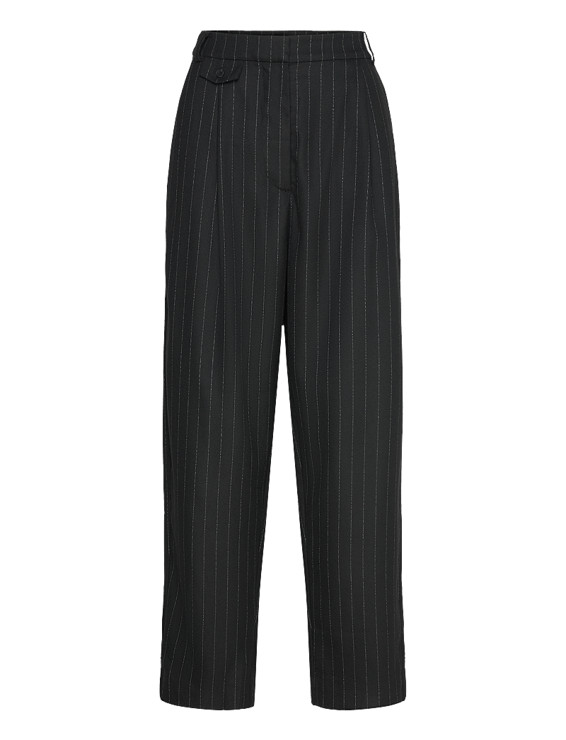 Munthe - EDIE - sirge säärega püksid - black - 1