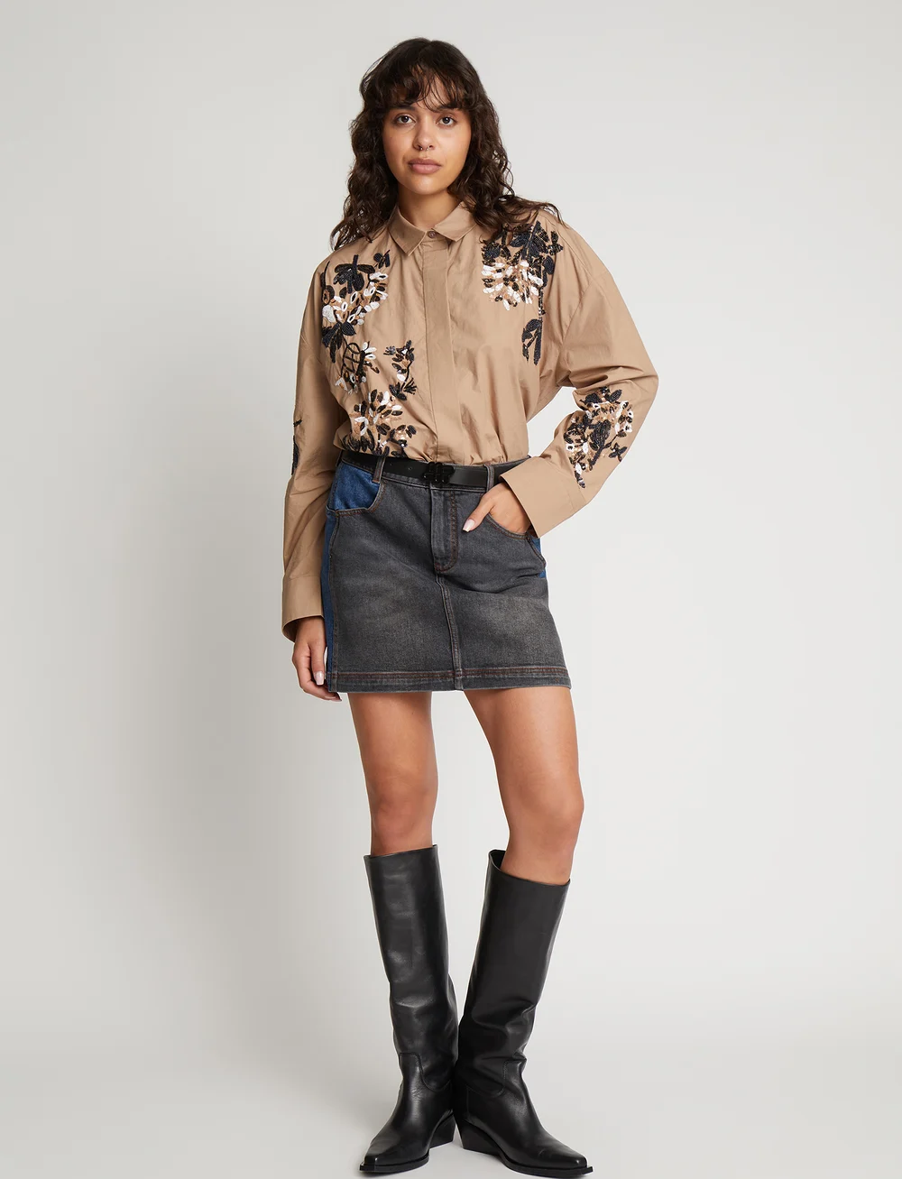 Munthe - SINGUS - koszule z długimi rękawami - camel - 0