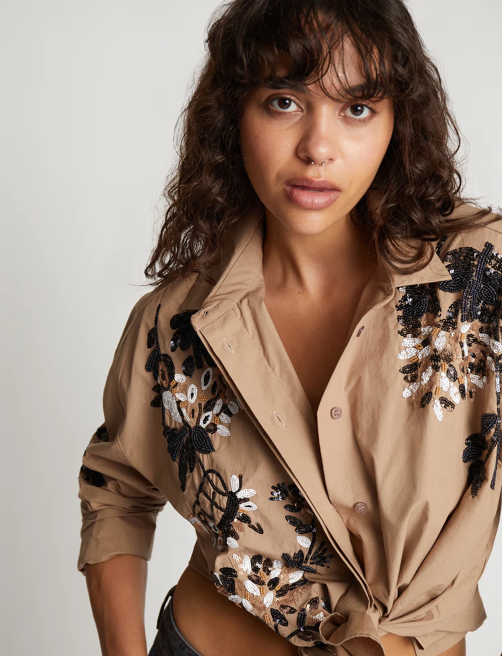 Munthe - SINGUS - koszule z długimi rękawami - camel - 4