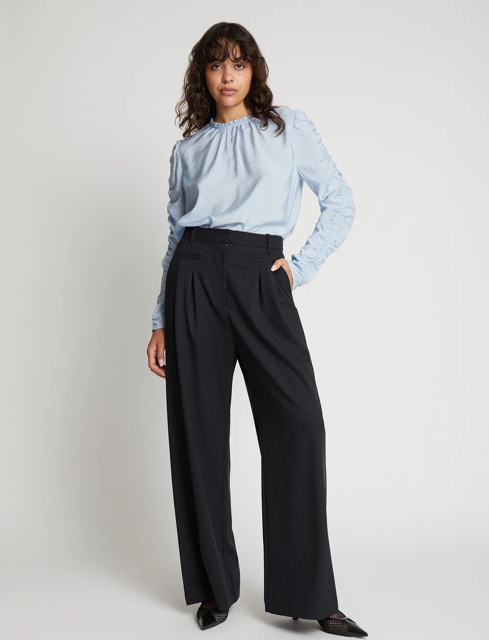 Munthe - SEIMA - langærmede bluser - light blue - 0