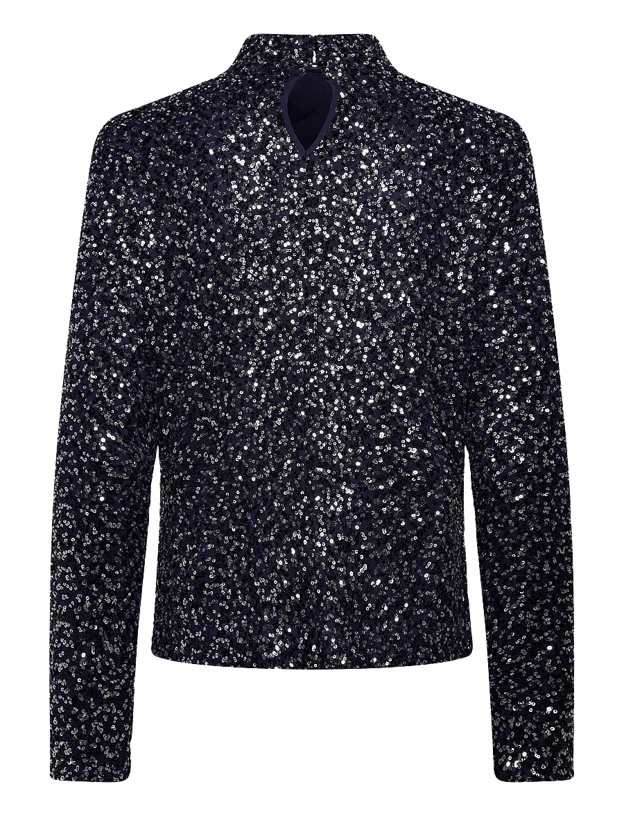 Munthe - SALSU - long sleeved blouses - navy - 1