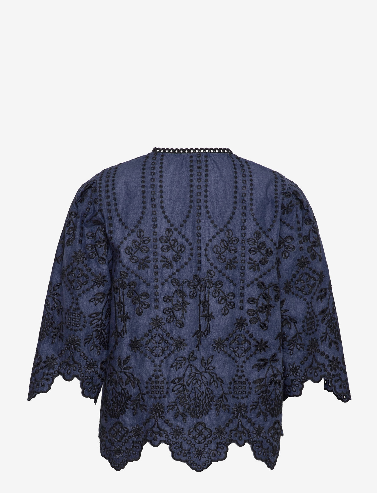Munthe - SACCA - kurzämlige blusen - indigo - 1