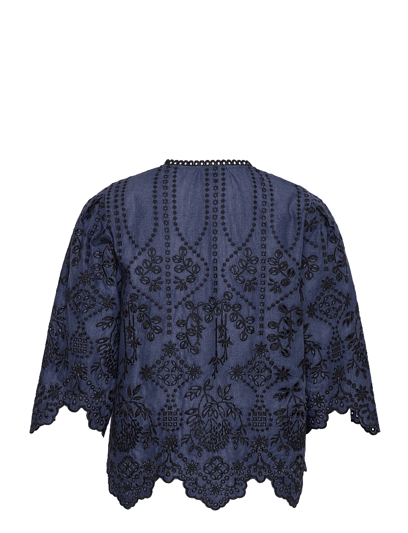 Munthe - SACCA - kortärmade blusar - indigo - 2