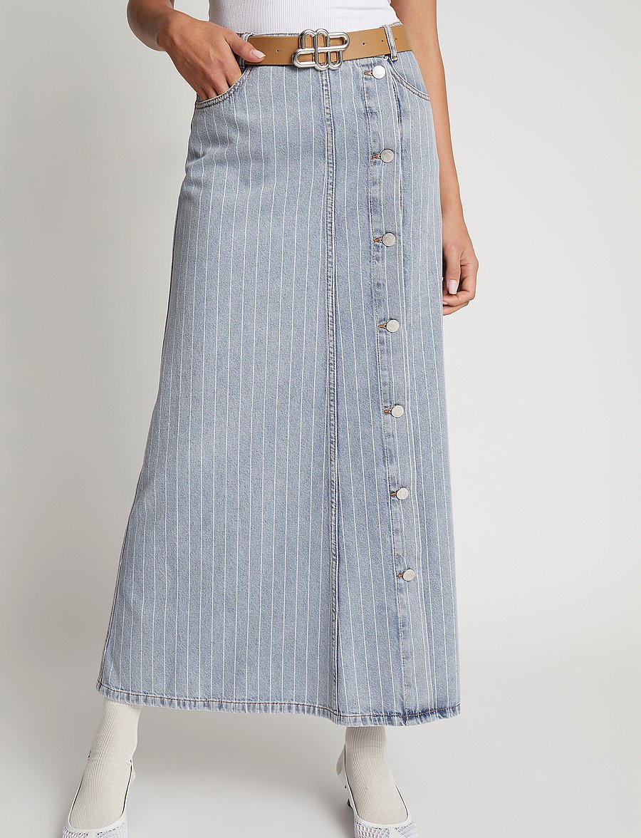 Munthe - SAIMA - džinsiniai sijonai - light blue - 4
