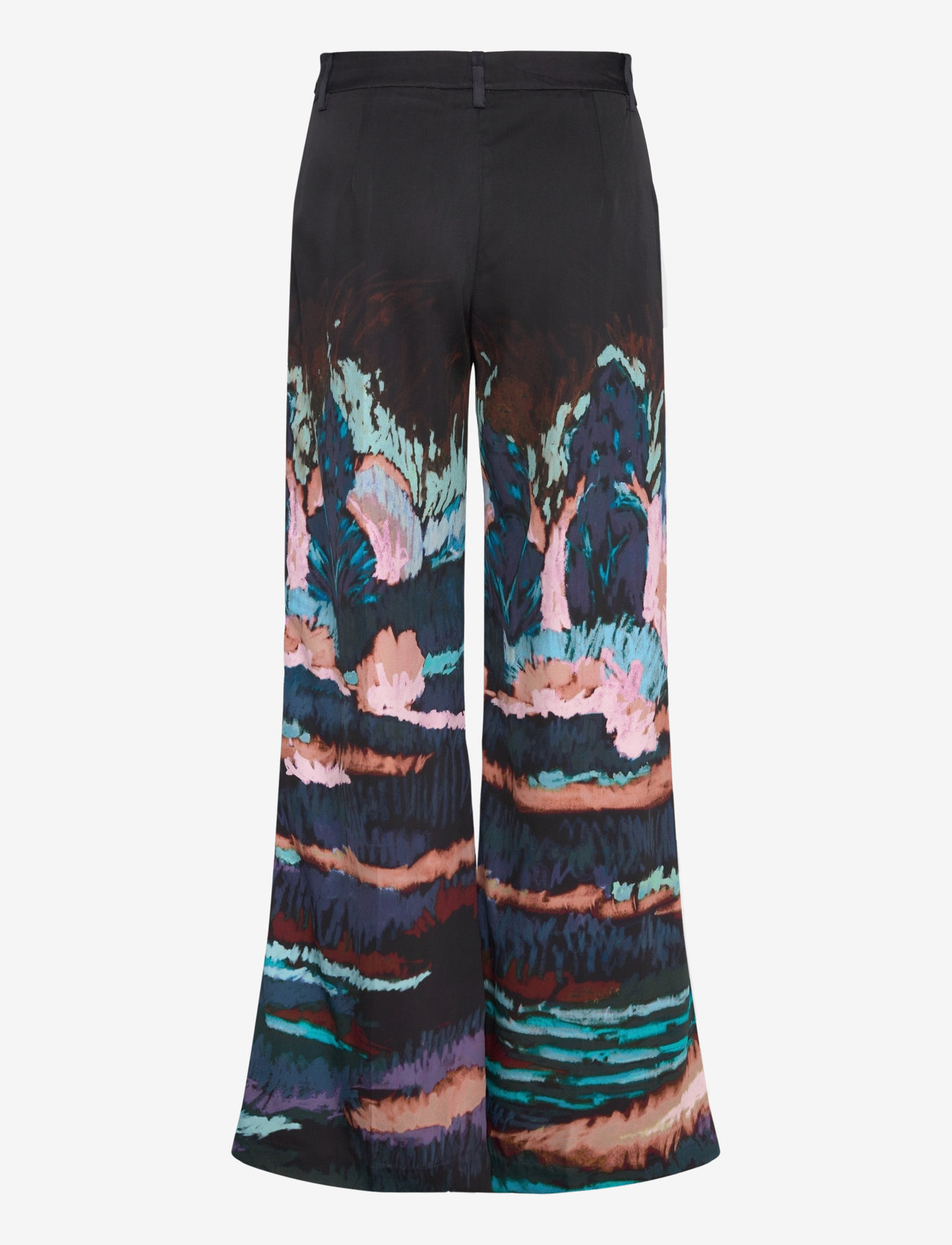 Munthe - EILEEN - hosen mit weitem bein - black - 1