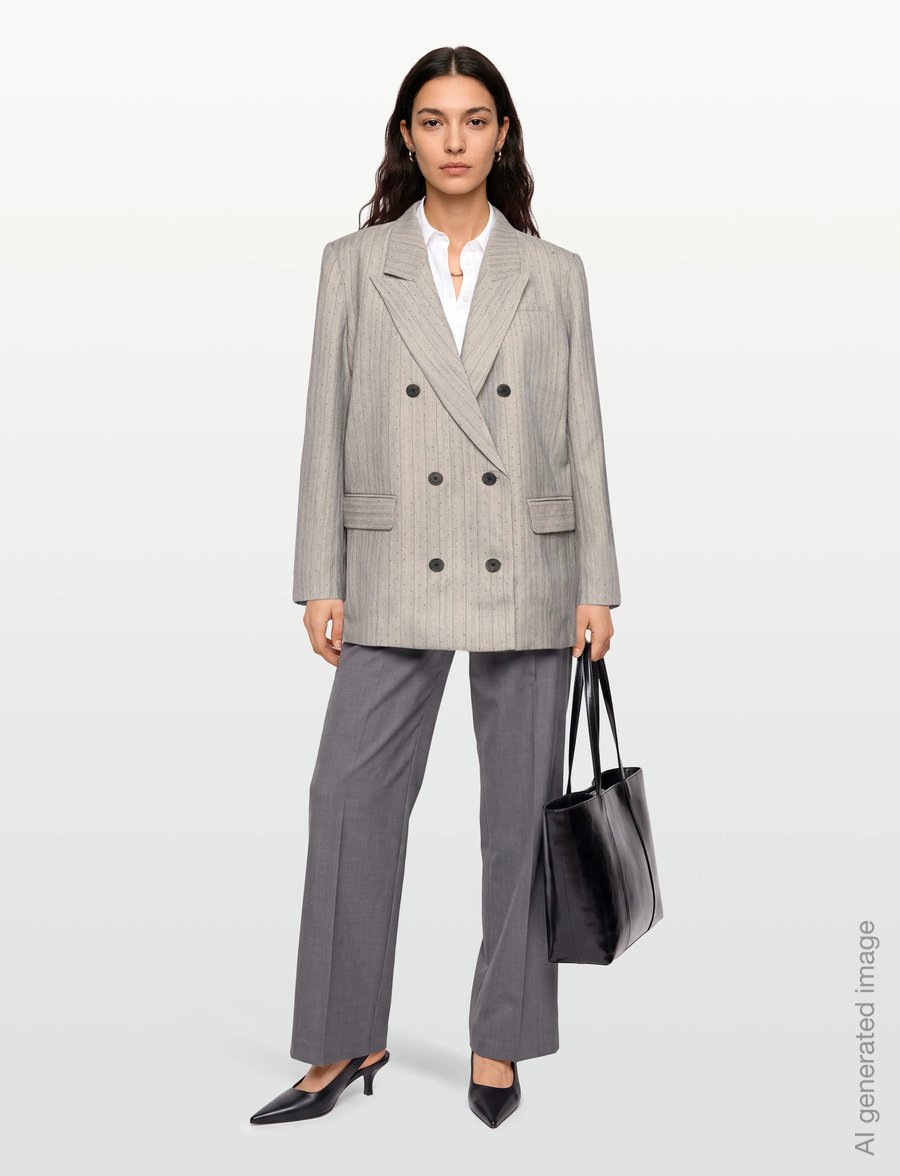 Munthe - SAIMAI - zweireihige blazer - grey - 0