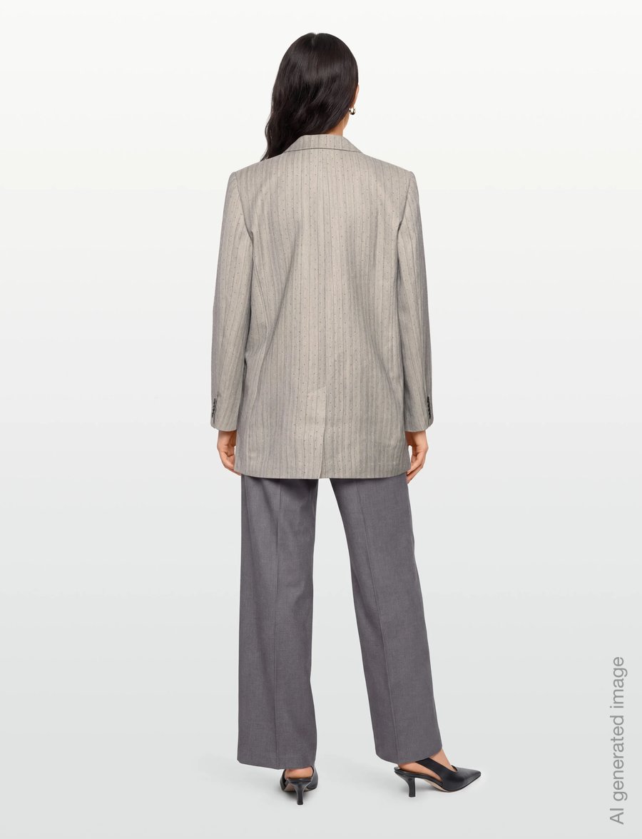 Munthe - SAIMAI - zweireihige blazer - grey - 4