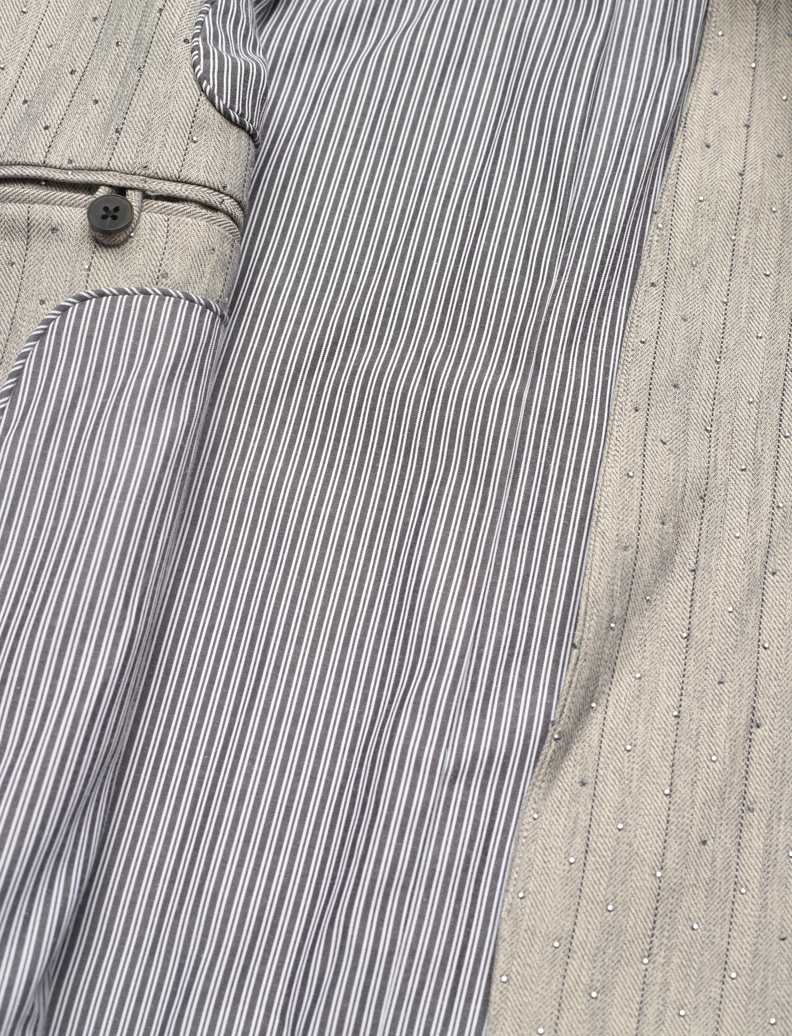 Munthe - SAIMAI - double breasted blazers - grey - 4