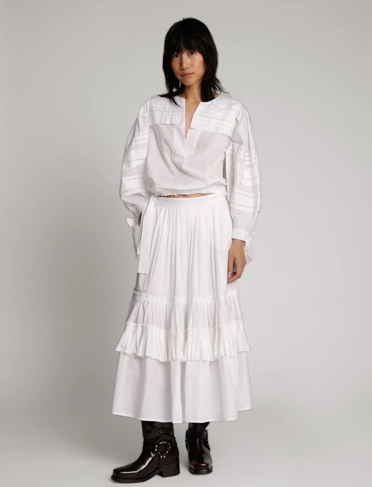Munthe - KAGGA - long sleeved blouses - white - 0