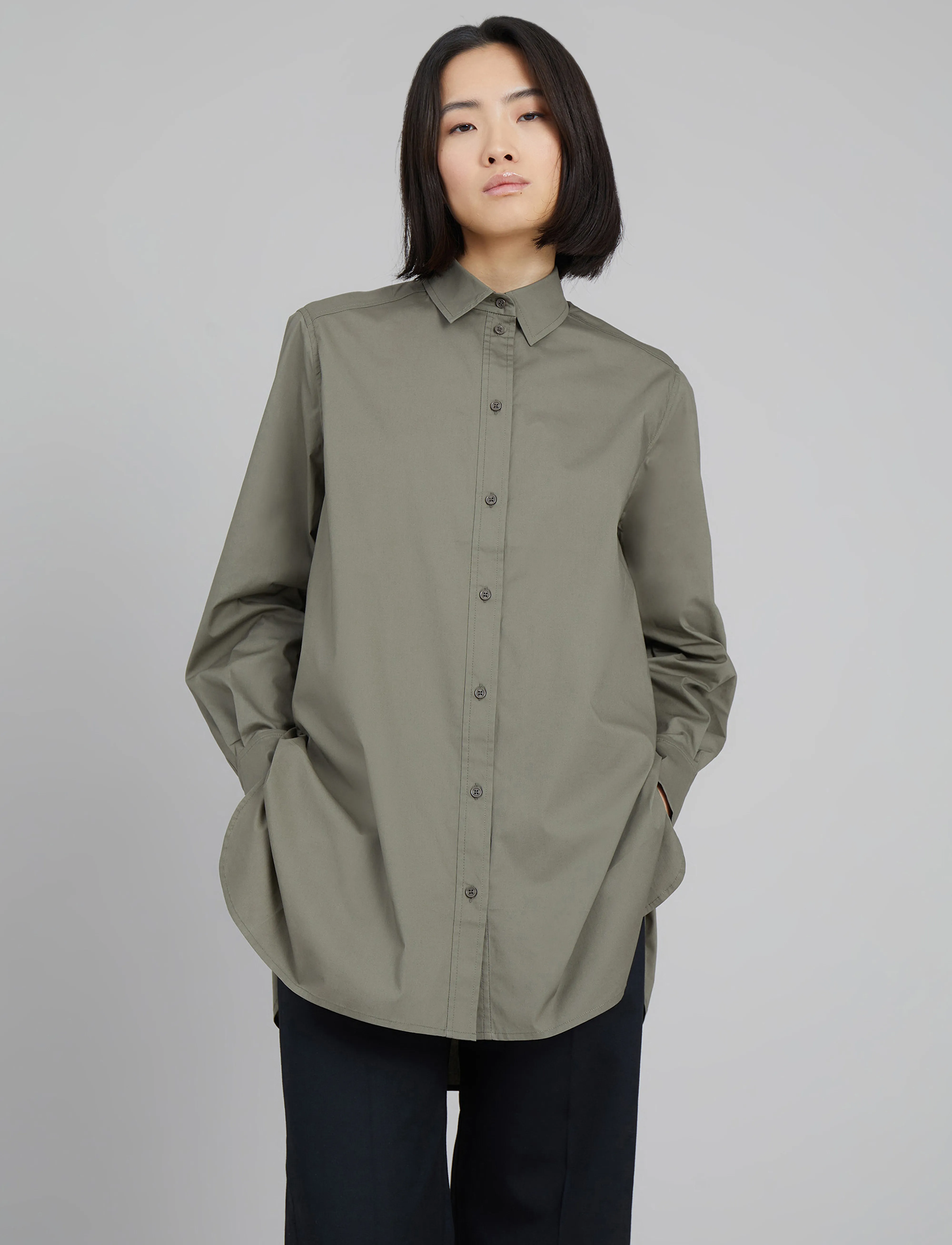 Munthe Hollia, 34, Shirts, Khakigrün - Long-sleeved, Frauen