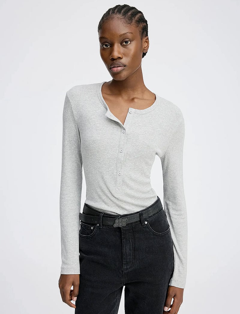 Munthe - GRACE - pikkade varrukatega alussärgid - grey - 4