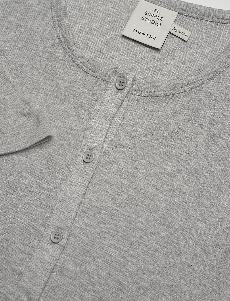 Munthe - GRACE - pikkade varrukatega alussärgid - grey - 5