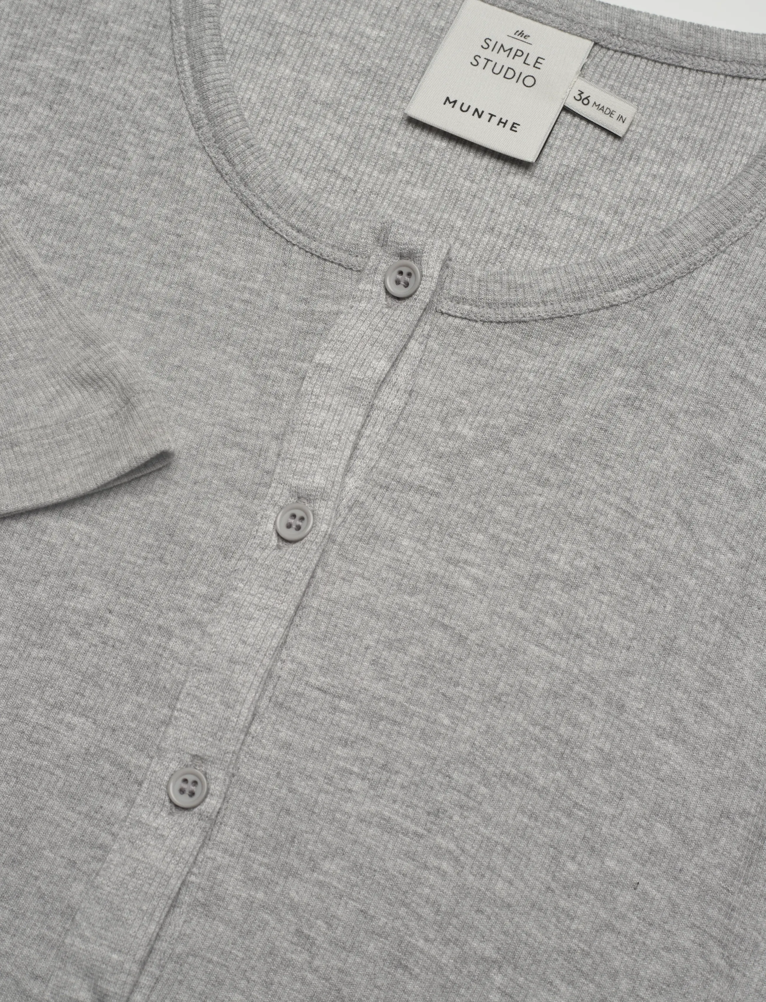 Munthe - GRACE - pikkade varrukatega alussärgid - grey - 5