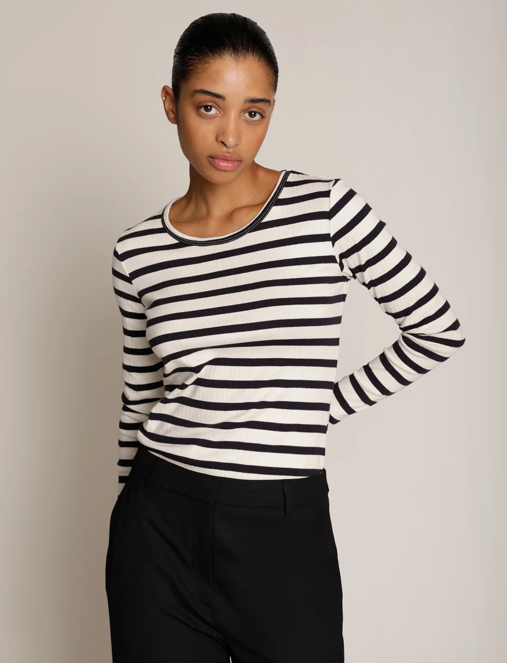 Munthe - JOTE - långärmade toppar - navy - 3