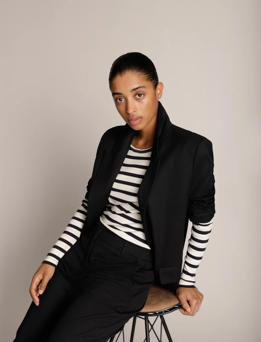 Munthe - JOTE - långärmade toppar - navy - 4