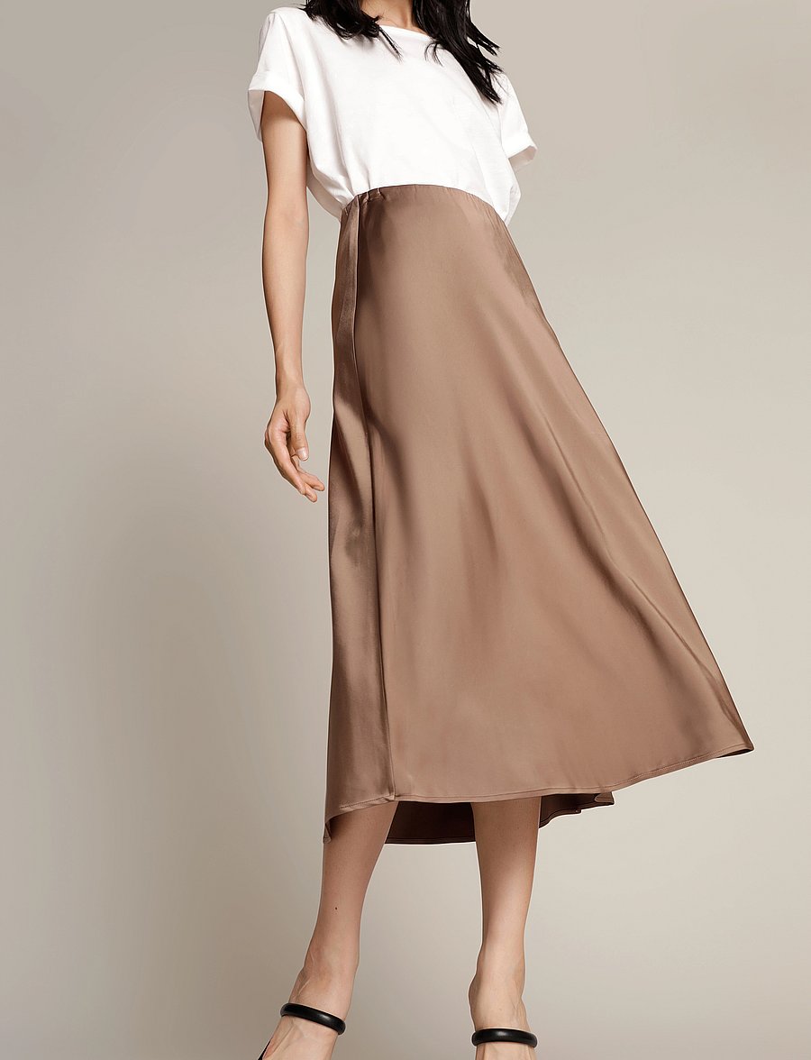 Munthe - BABE - spódnice do kolan i midi - camel - 0