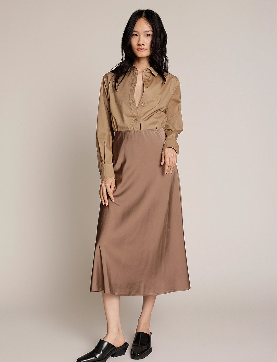 Munthe - BABE - spódnice do kolan i midi - camel - 3
