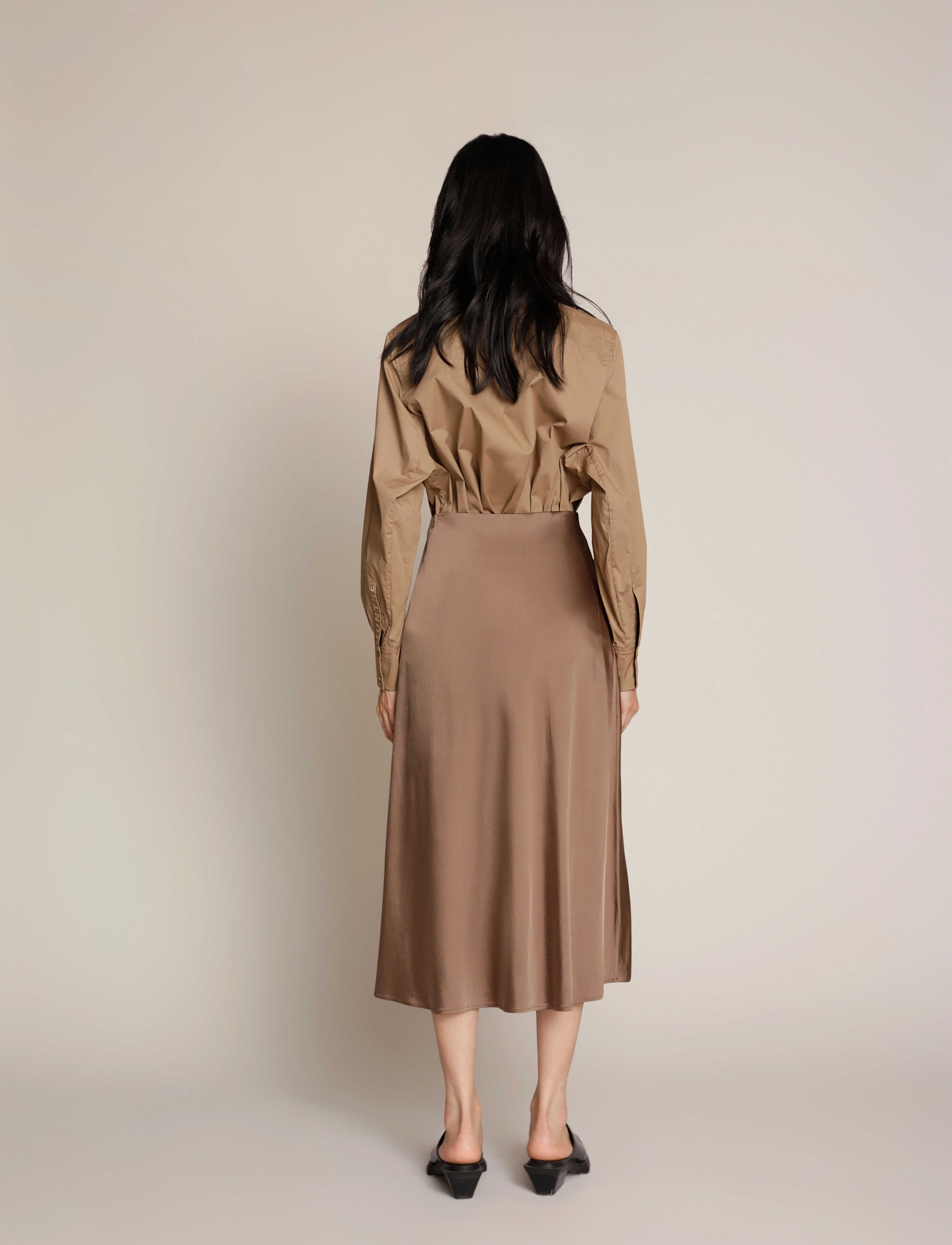 Munthe - BABE - spódnice do kolan i midi - camel - 4