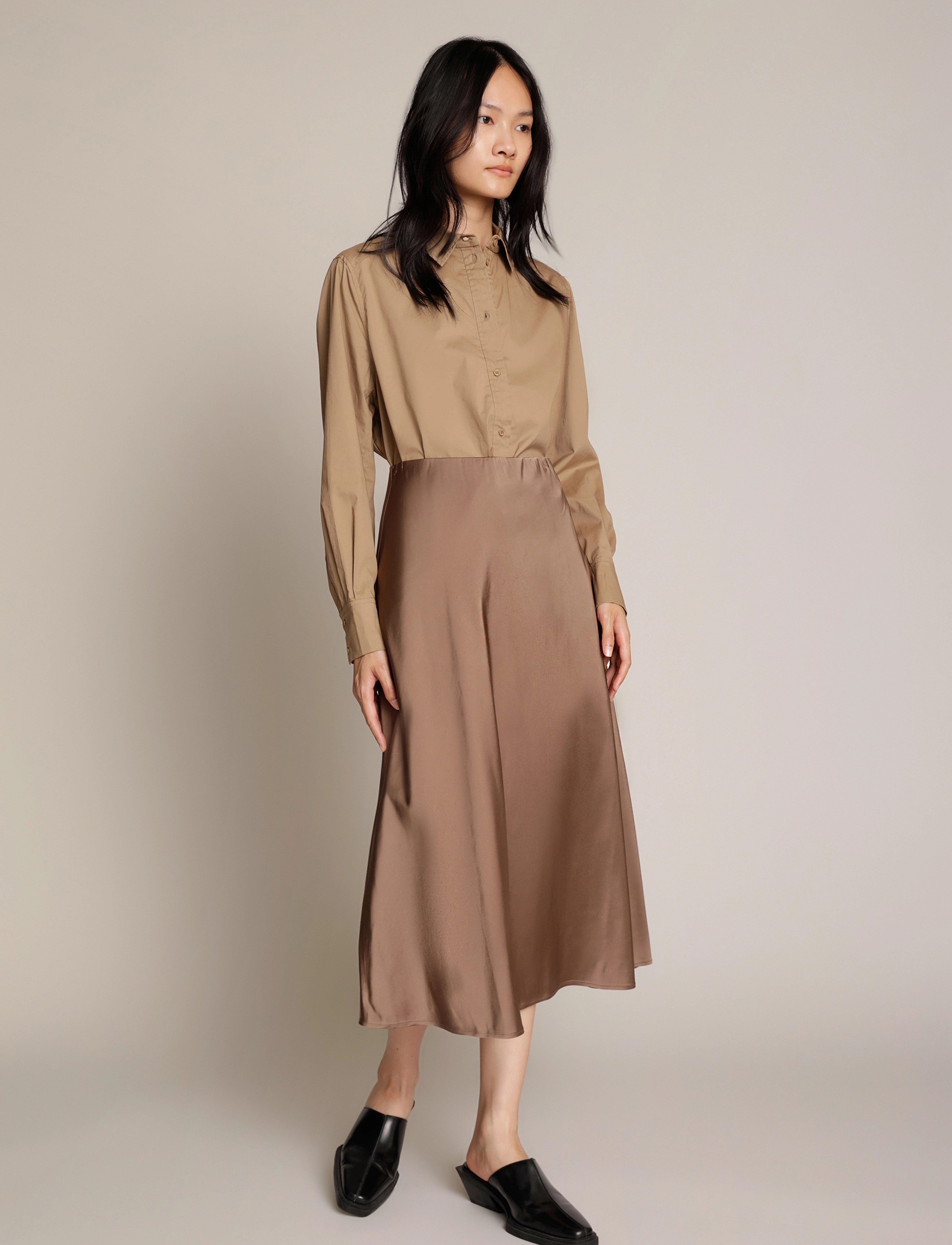 Munthe - BABE - spódnice do kolan i midi - camel - 5