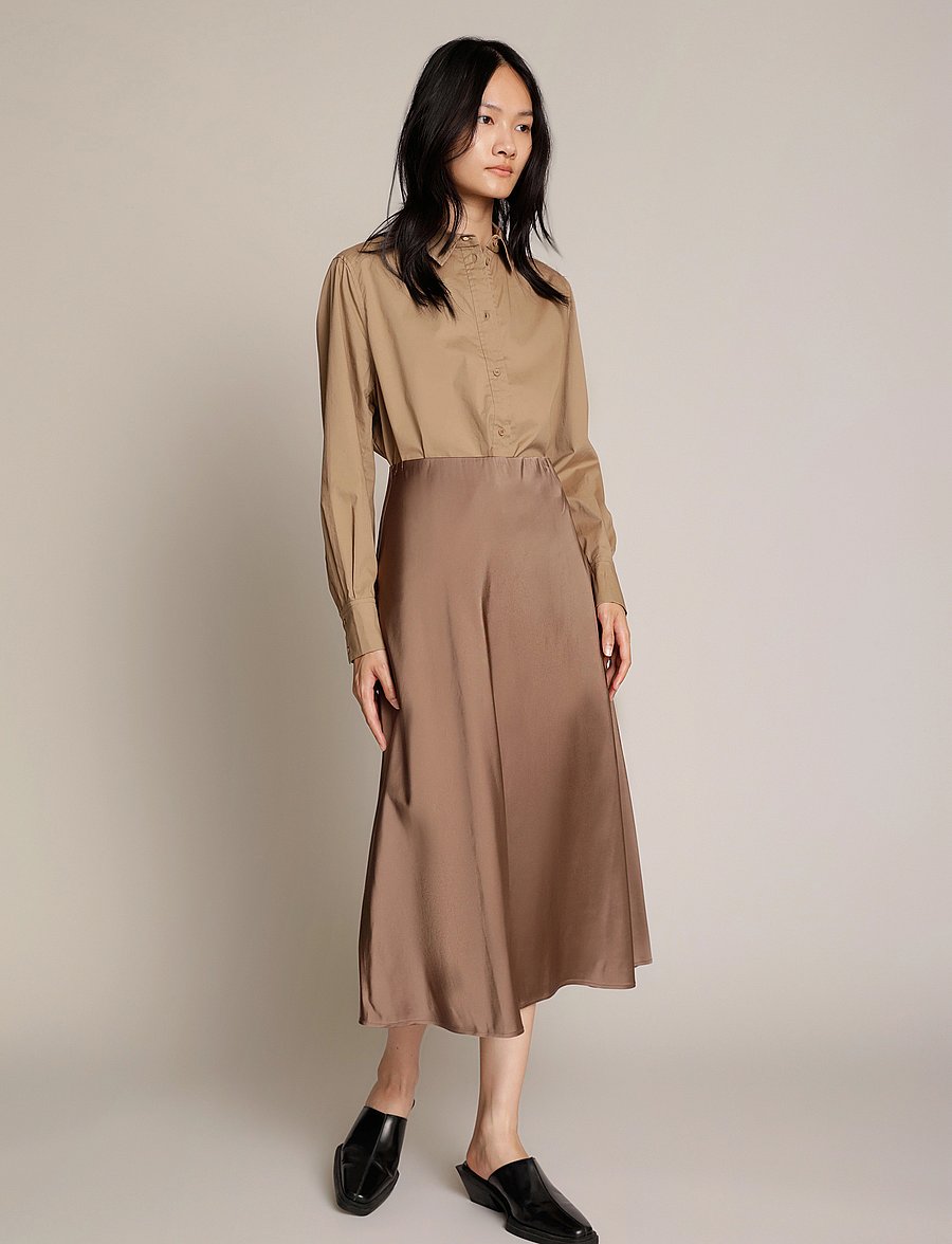 Munthe - BABE - spódnice do kolan i midi - camel - 5