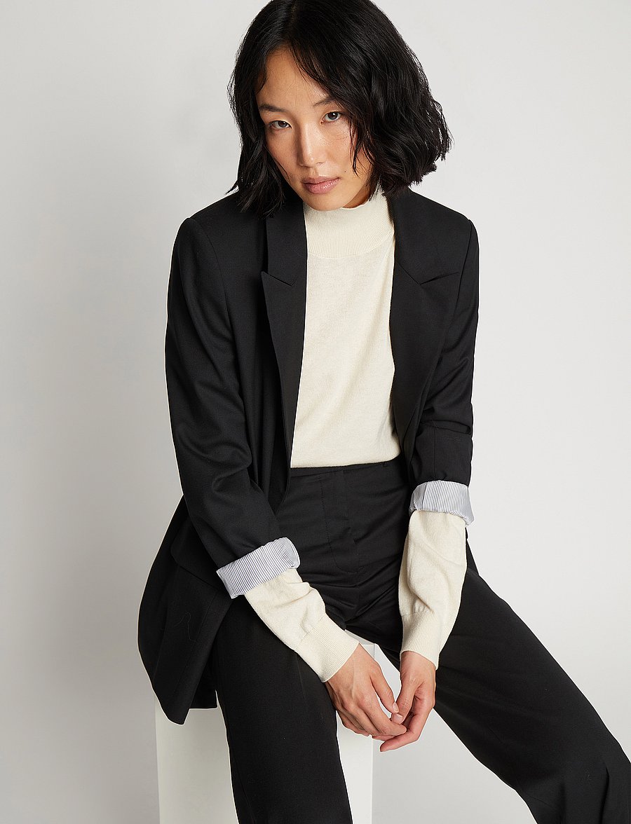 Munthe - SUMATRA - tailored trousers - black - 5