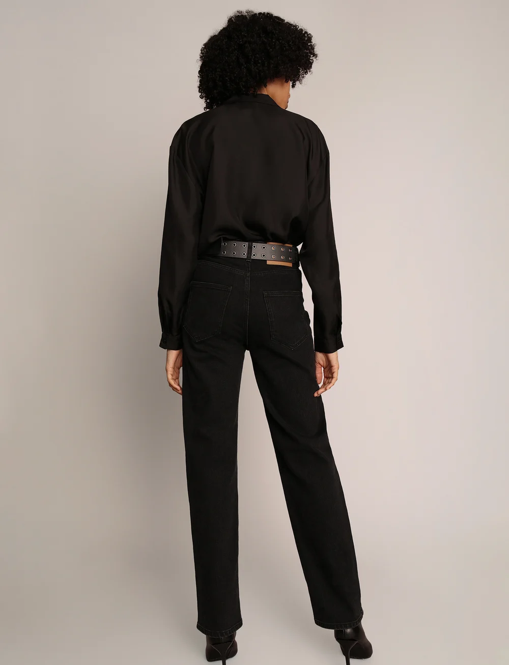 Munthe - CULINARI - straight jeans - black - 3