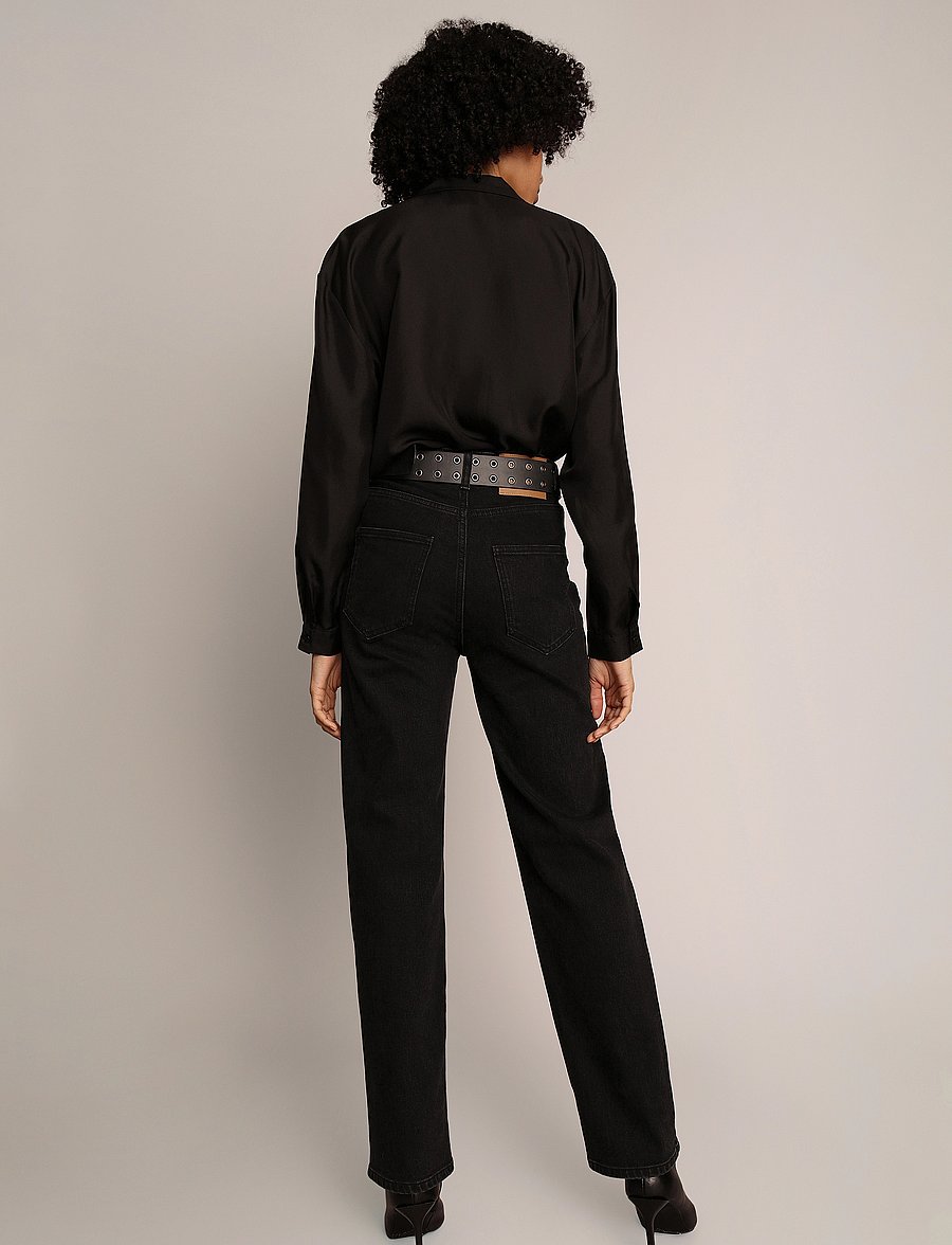 Munthe - CULINARI - straight jeans - black - 3