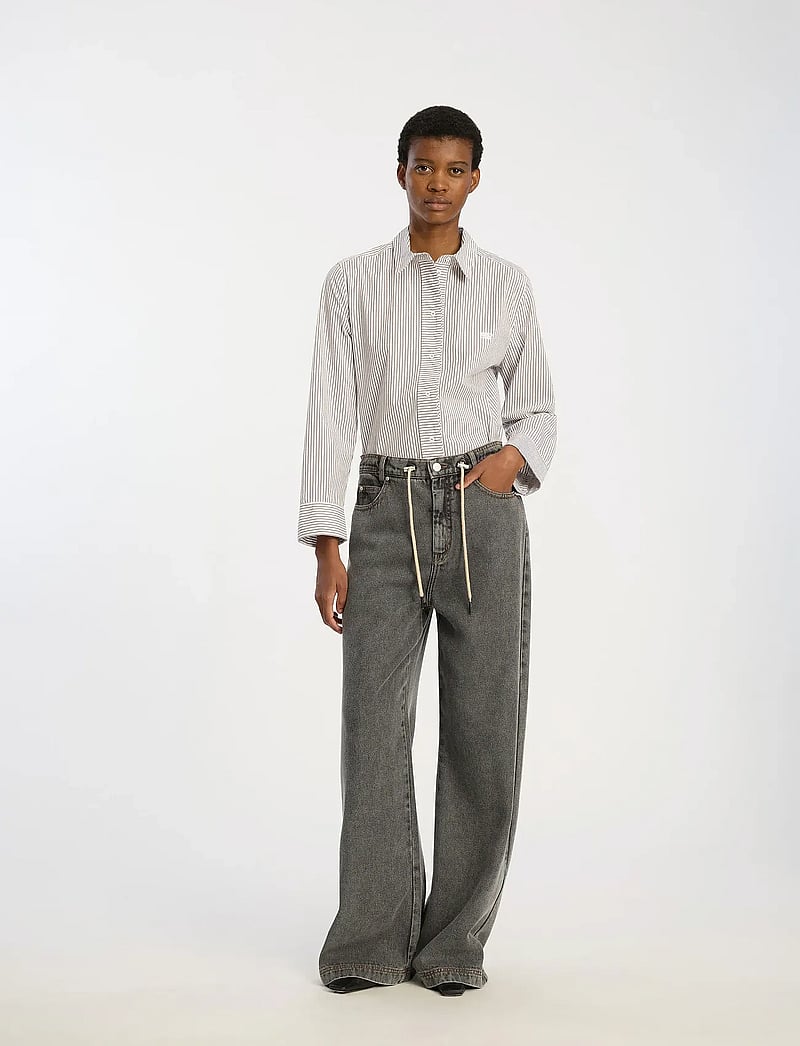 Munthe - OBEY - laia säärega teksad - grey - 0